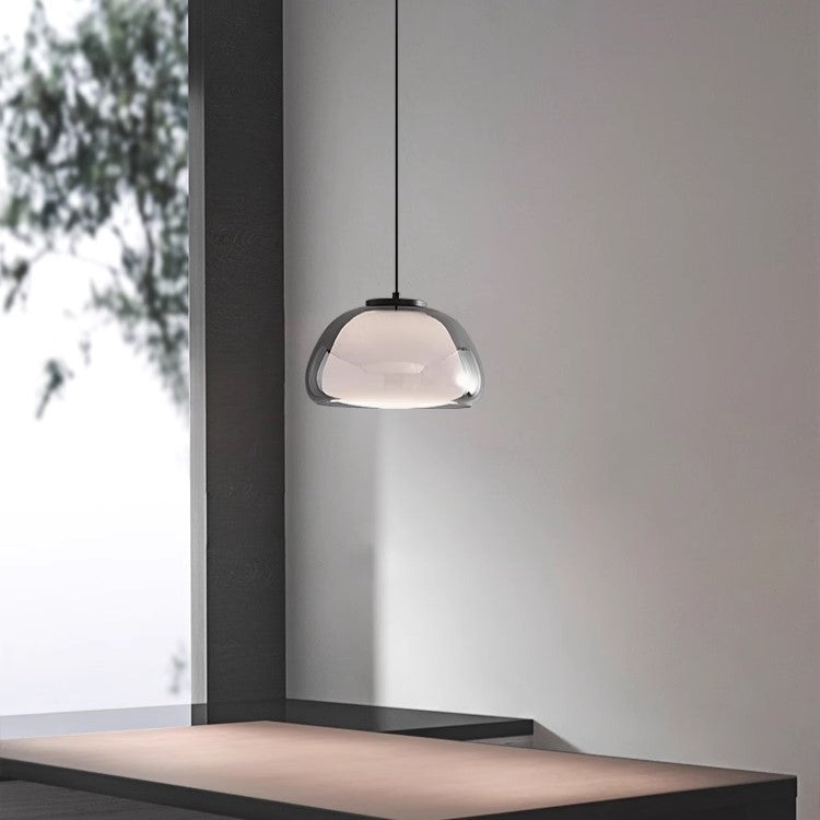 PLH ITL Cotton Candy Sapphire Glass Tri Tone Pendant Light