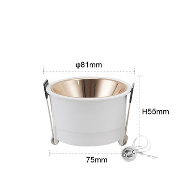 PLH Extra Slim Trim GU10 Aluminium Casing with Reflector