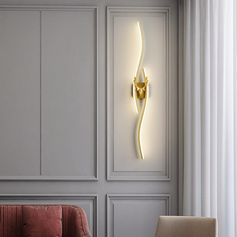 PLH LUX Creative Curve Seawave TV Feature Wall Lamp