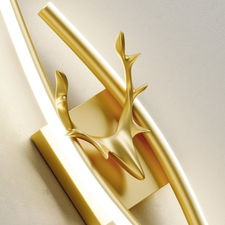 PLH LUX Creative Curve Seawave TV Feature Wall Lamp
