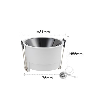 PLH Extra Slim Trim GU10 Aluminium Casing with Reflector