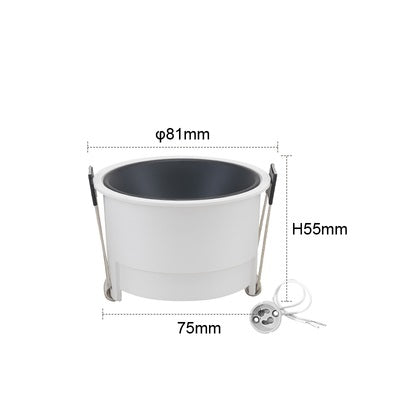 PLH Extra Slim Trim GU10 Aluminium Casing with Reflector