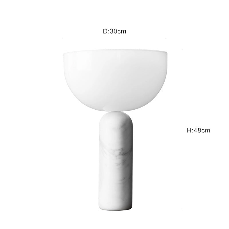 PLH DMK KIZU Marble Tabletop Desk Lamp with UK Plug