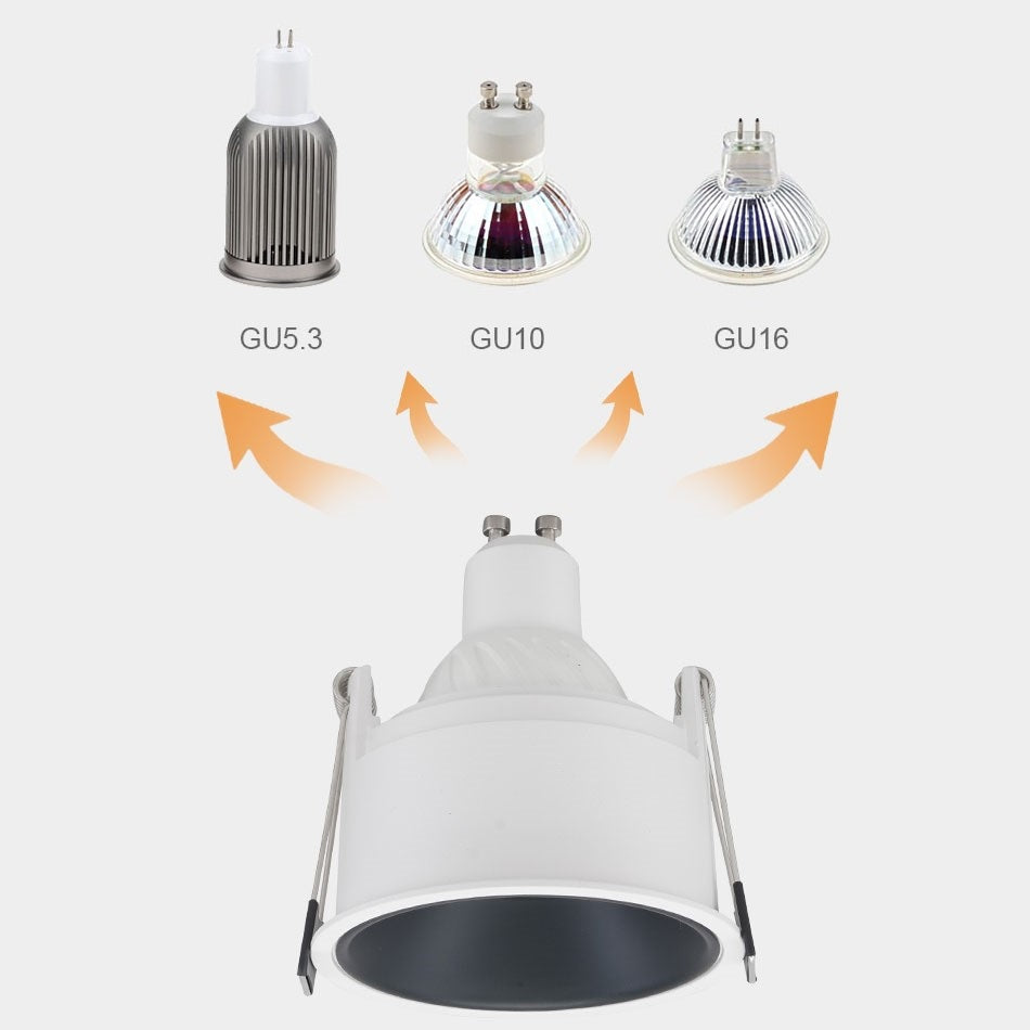 PLH Extra Slim Trim GU10 Aluminium Casing with Reflector