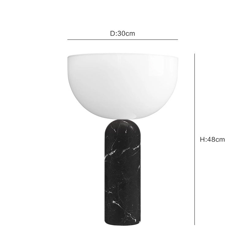 PLH DMK KIZU Marble Tabletop Desk Lamp with UK Plug