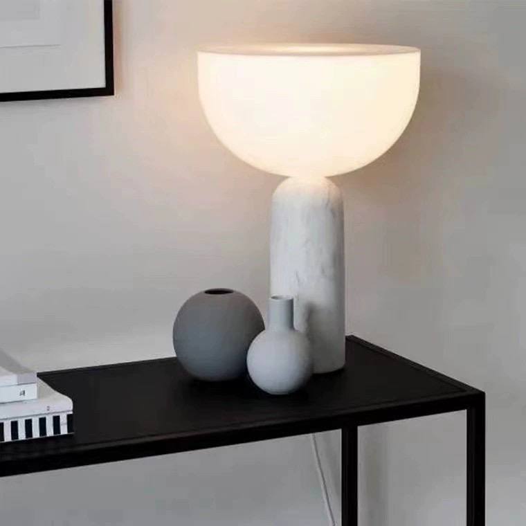 PLH DMK KIZU Marble Tabletop Desk Lamp with UK Plug