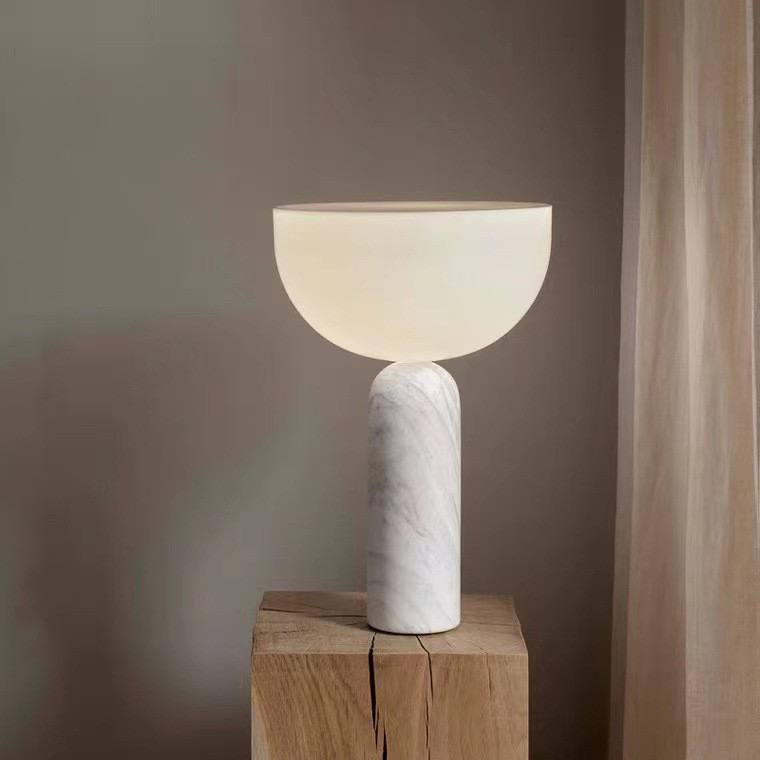 PLH DMK KIZU Marble Tabletop Desk Lamp with UK Plug