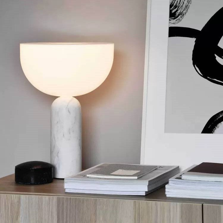 PLH DMK KIZU Marble Tabletop Desk Lamp with UK Plug