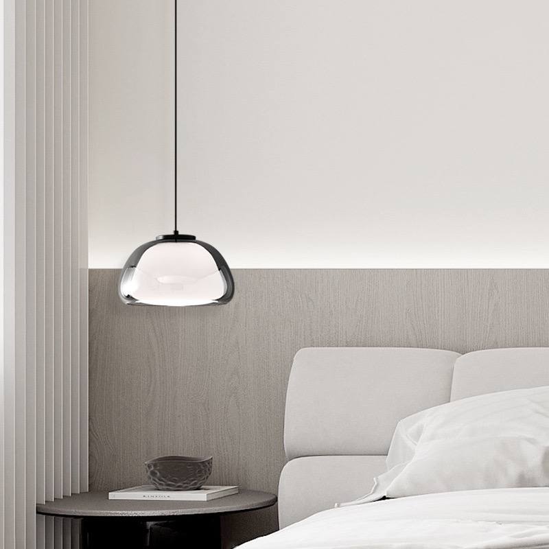 PLH ITL Cotton Candy Sapphire Glass Tri Tone Pendant Light