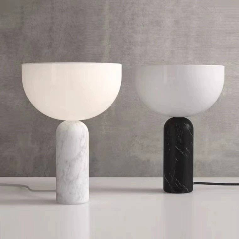 PLH DMK KIZU Marble Tabletop Desk Lamp with UK Plug