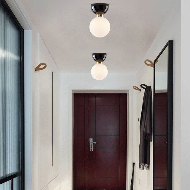 PLH MDRN Surface Mount Glass Corridor Light with G9 Bulb