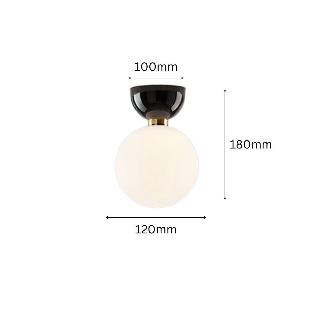 PLH MDRN Surface Mount Glass Corridor Light with G9 Bulb