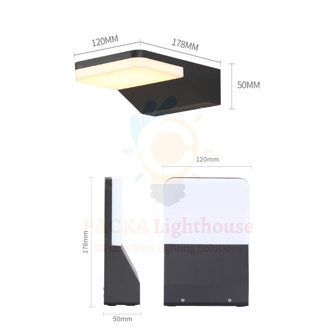 PLH Outdoor Balcony BBQ Pit Waterproof IP65 Wall Mount Light 7W