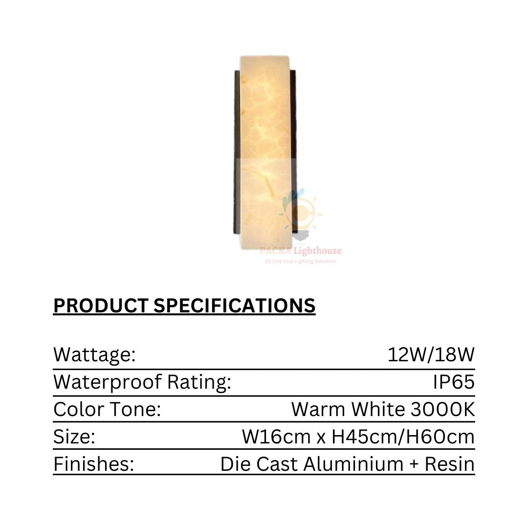 PLH MBLE Outdoor IP65 Waterproof Wall Light Warm 3000K