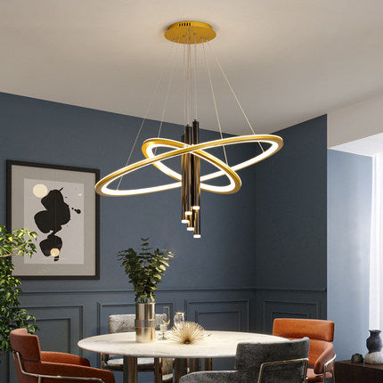 PLH NORDIC Chandelier Candle Halo Pendant Light