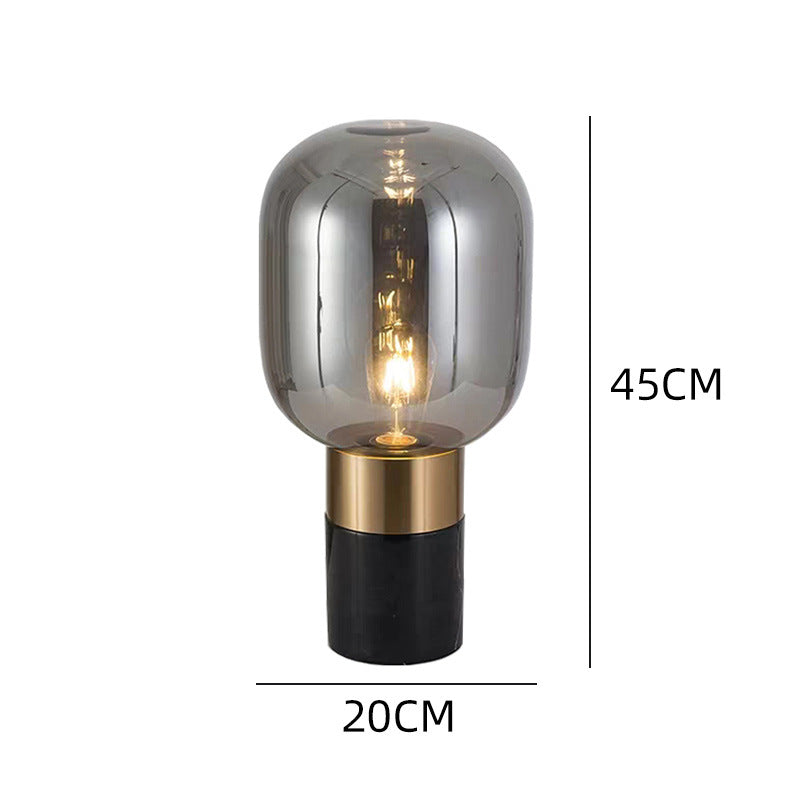 PLH HERA Crystal Glass Marble Table Lamp