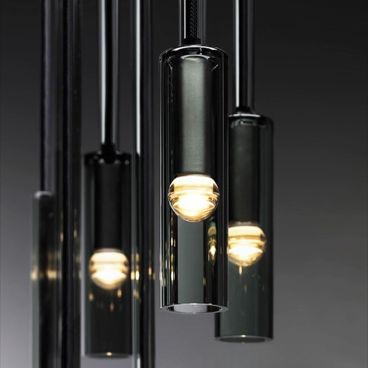 PLH SMPL Modern Crystal Glass Bedside Dining Hanging Pendant Light
