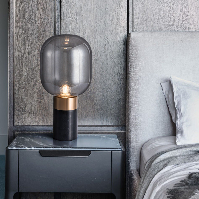 PLH HERA Crystal Glass Marble Table Lamp