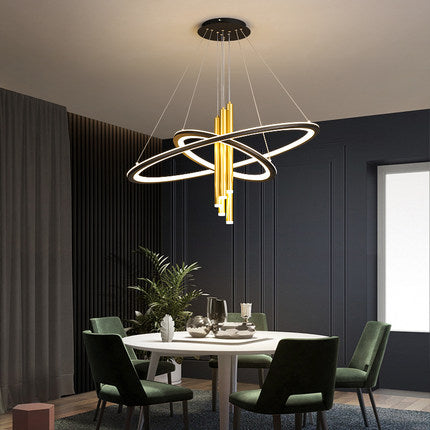 PLH NORDIC Chandelier Candle Halo Pendant Light