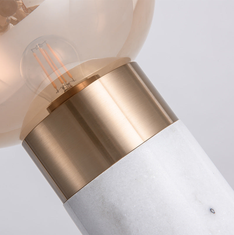 PLH HERA Crystal Glass Marble Table Lamp