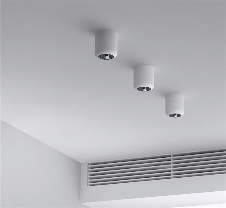 PLH Ceiling Surface Mount Round Cylinder COB Downlight 12W Cool Daylight/White/Warm