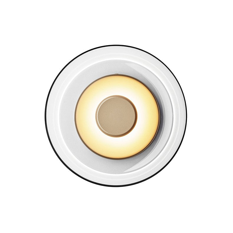 PLH LUX Crystal Glass Round Disc Wall Light