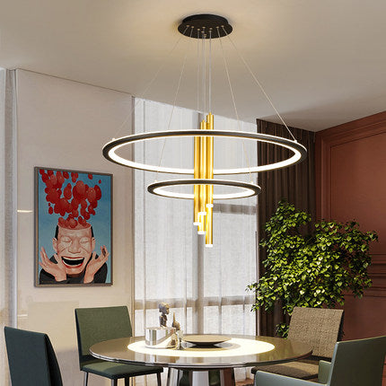 PLH NORDIC Chandelier Candle Halo Pendant Light