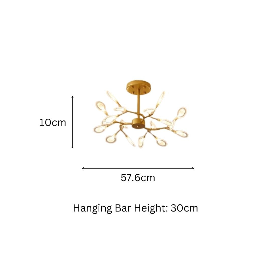 PLH FAIRY Ceiling Surface Mount Pendant Light with Replaceable G4 Bulb 54W/90W