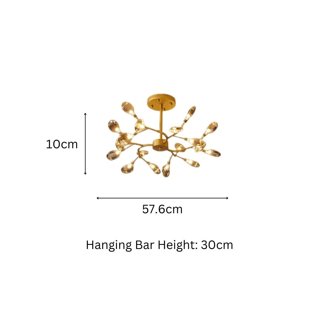 PLH FAIRY Ceiling Surface Mount Pendant Light with Replaceable G4 Bulb 54W/90W