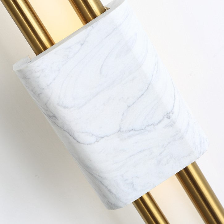 PLH NORDIC Marble Tanto Dual Wall Light