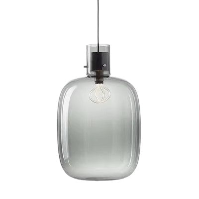 PLH BLLN Nordic Crystal Glass Pendant Light with E27 Light Bulb