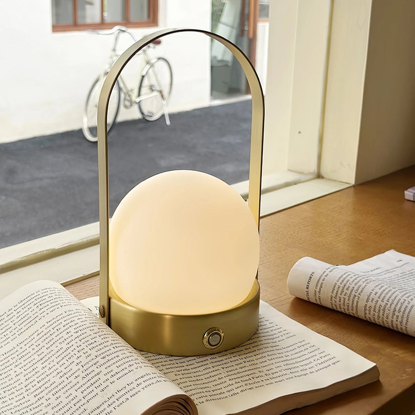 PLH CARRIE USB Rechargeable Handheld Table Night Lamp with Brightness Control