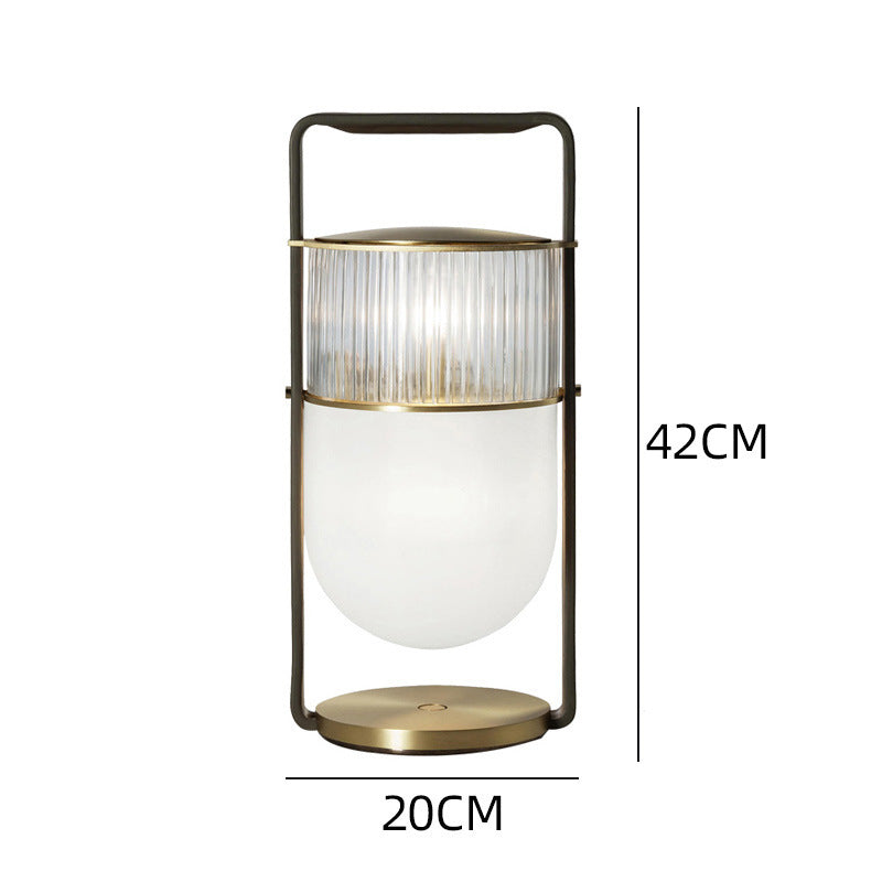 PLH MODOS Crystal Glass Table Decorative Desk Lamp with UK Plug