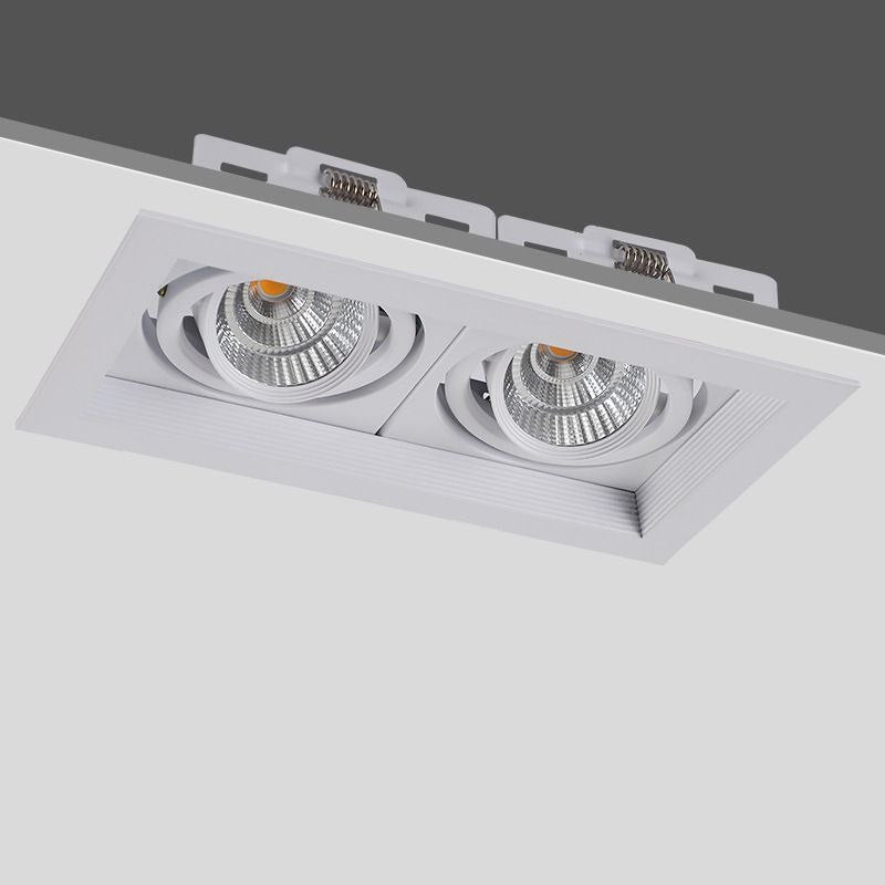 PLH Single/Twin/Triple Head Universal Rotatable High Lumens COB Recessed Ceiling Spotlight