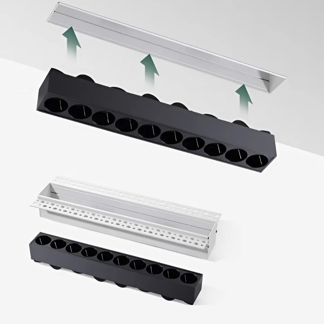 PLH Trimless Recessed Linear Lego Light with Replaceable Light Source 10W/20W