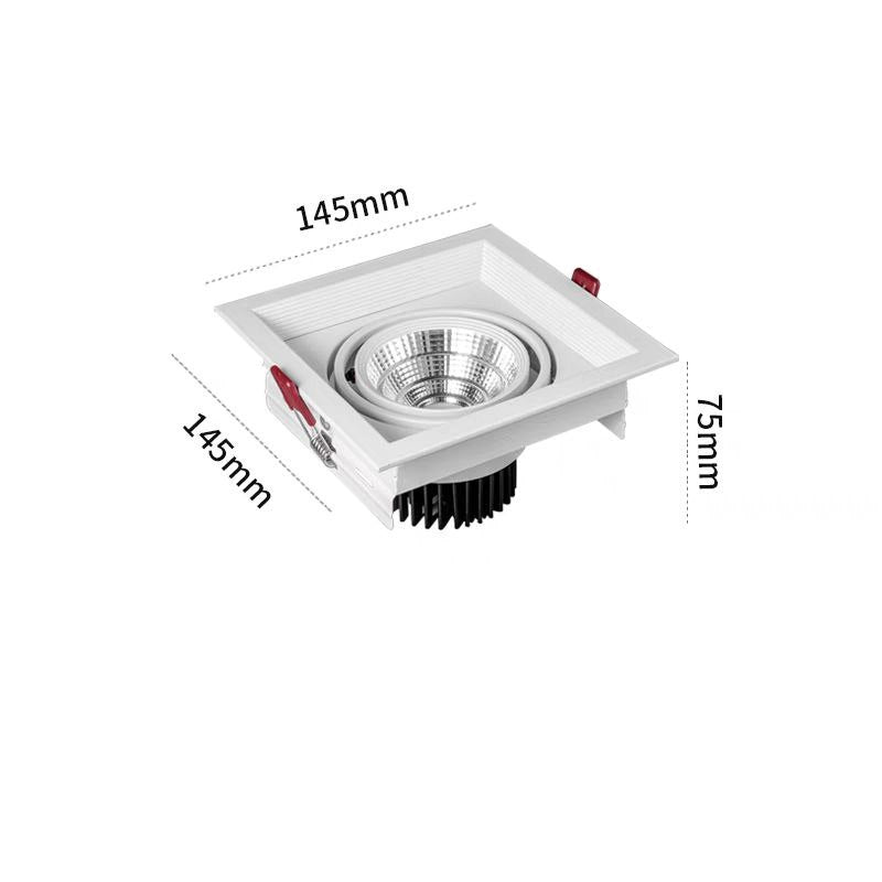 PLH Single/Twin/Triple Head Universal Rotatable High Lumens COB Recessed Ceiling Spotlight