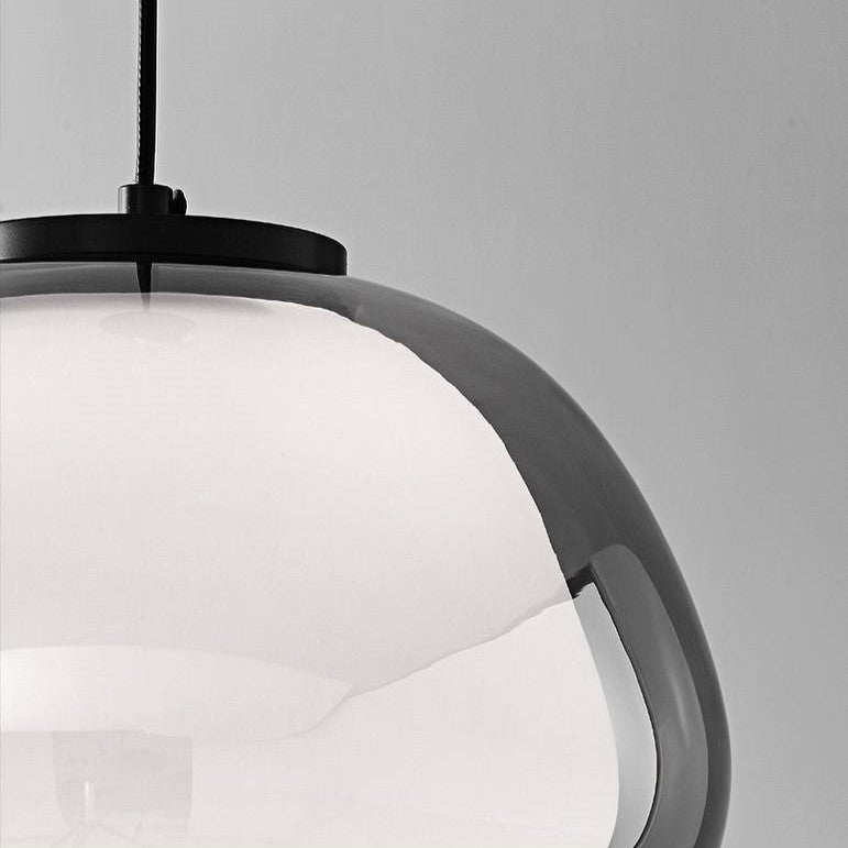 PLH ITL Cotton Candy Sapphire Glass Tri Tone Pendant Light