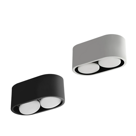 PLH Oval Curve Ceiling Surface Mount Light with GX53 Replaceable Light Source