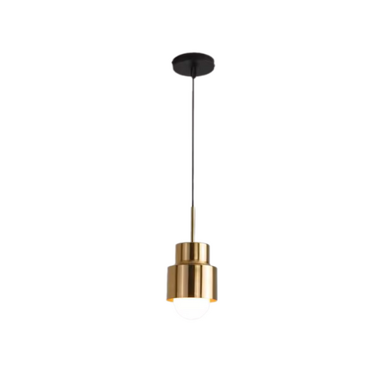 PLH MDRN Light Luxury Gold Bedroom Dining Pendant Light with E27 Replaceable Bulb