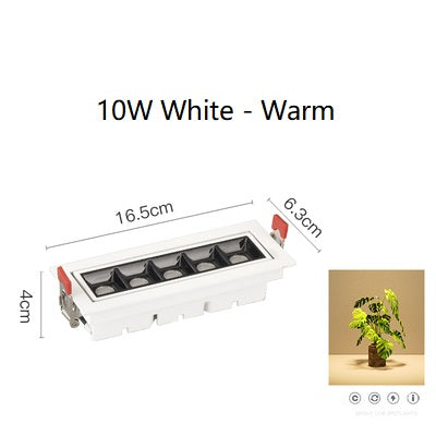 PLH Adjustable Recessed Linear Lego Downlight 10W/20W with 3000K/4000K/6000K Tone