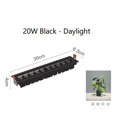 PLH Adjustable Recessed Linear Lego Downlight 10W/20W with 3000K/4000K/6000K Tone