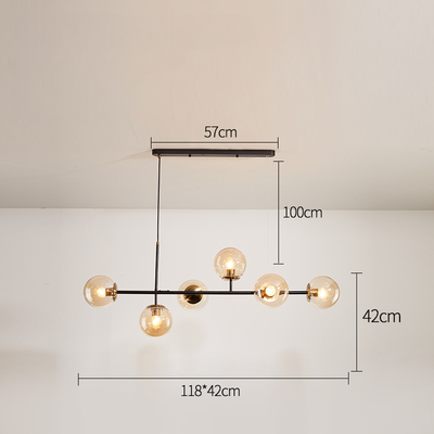 PLH Horizontal Bubble E27 Pendant Light