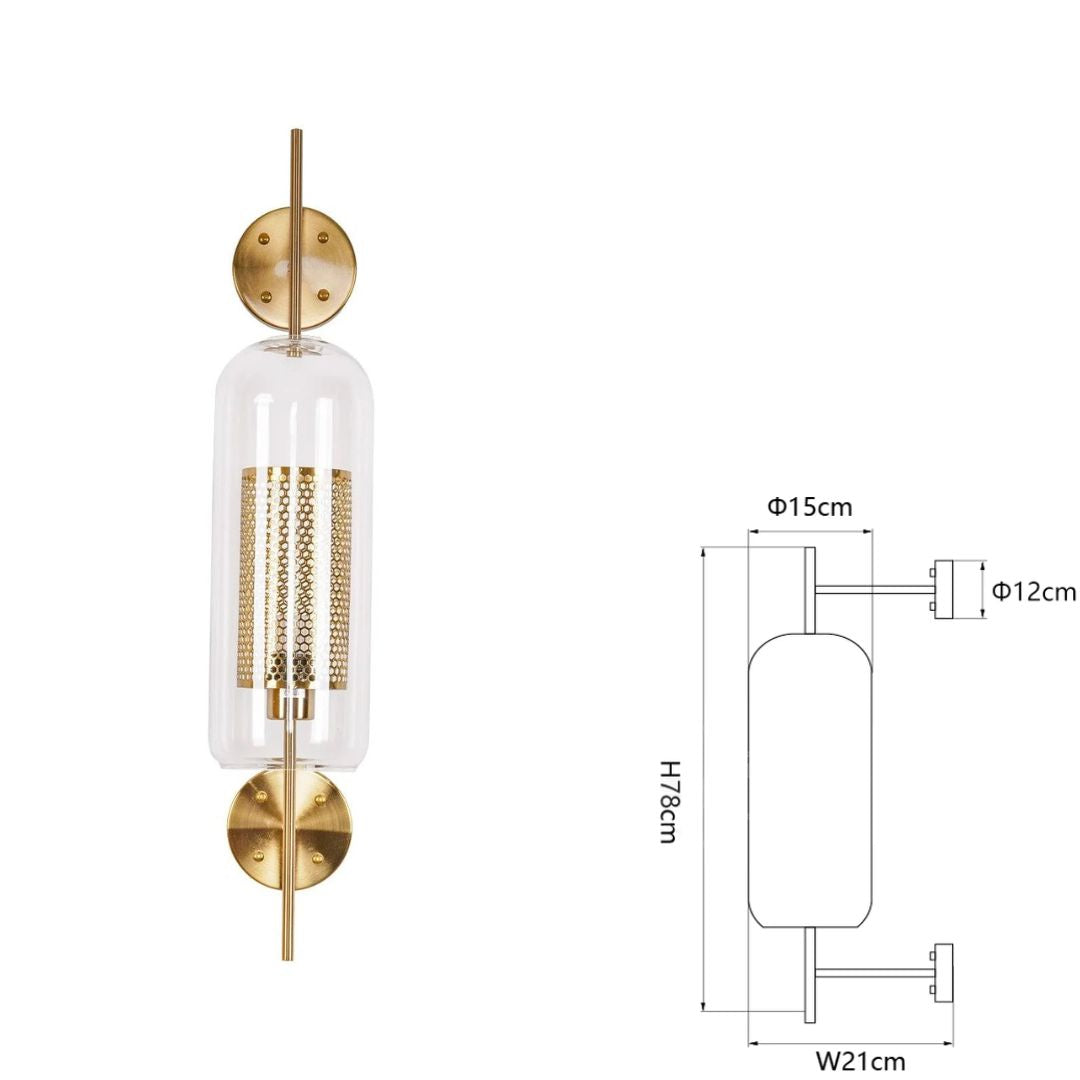 PLH JACQUARD Chiswick Glass Wall Light