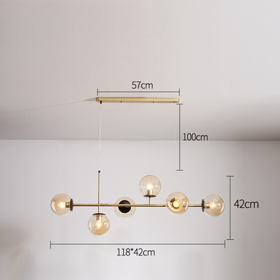 PLH Horizontal Bubble E27 Pendant Light