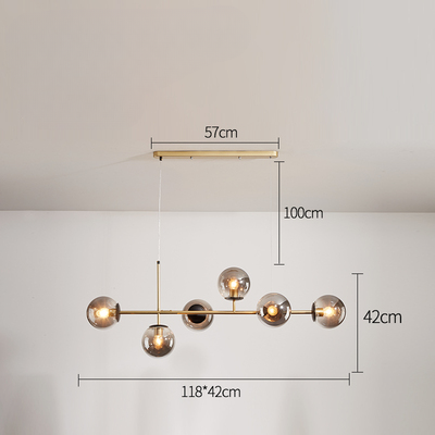 PLH Horizontal Bubble E27 Pendant Light