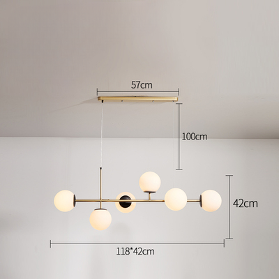 PLH Horizontal Bubble E27 Pendant Light