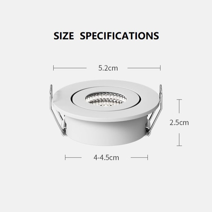 PLH Mini Recessed COB False Ceiling Downlight