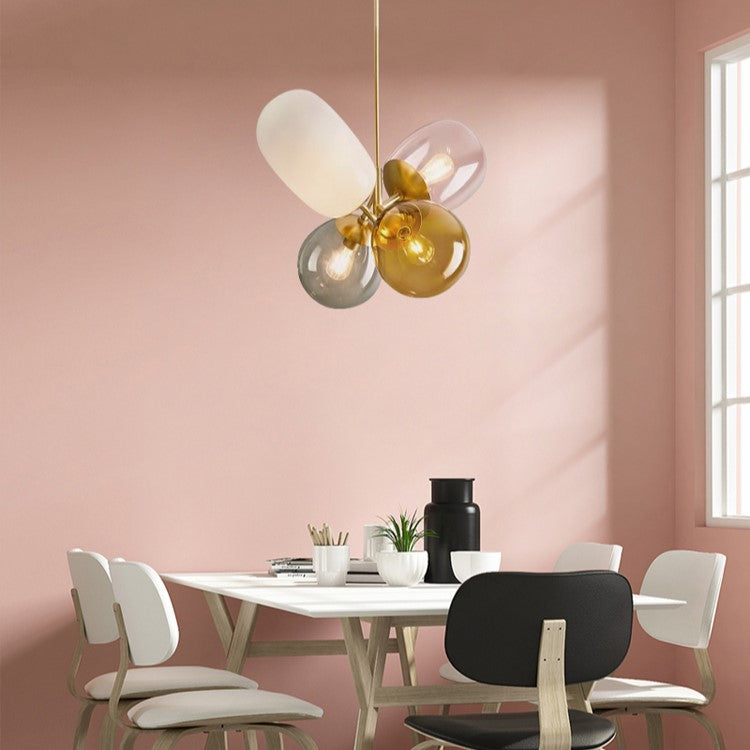 PLH Nordic Colourful Balloon Crystal Glass Pendant Light