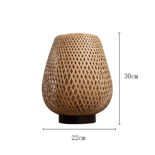 PLH BAMBOO Handmade Bali Style Table Lamp