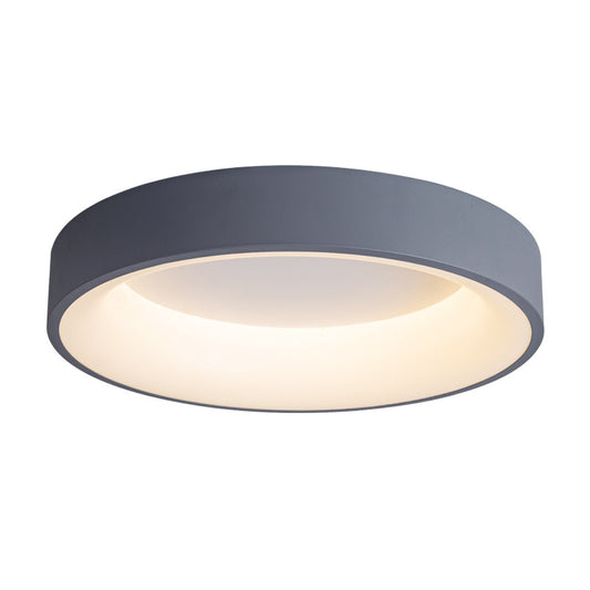 PLH Matte Aluminium Minimalist Modern Round HALO LED Ceiling Light Tri Tone 24W/60W